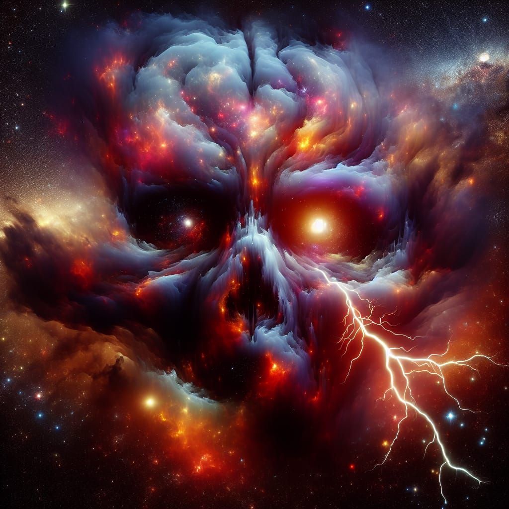 Ethereal Brain Entity Radiates Cosmic Awareness