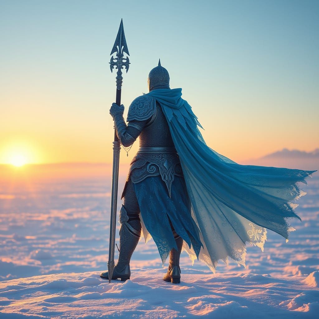 Heroic Frost Knight in Winter Wonderland