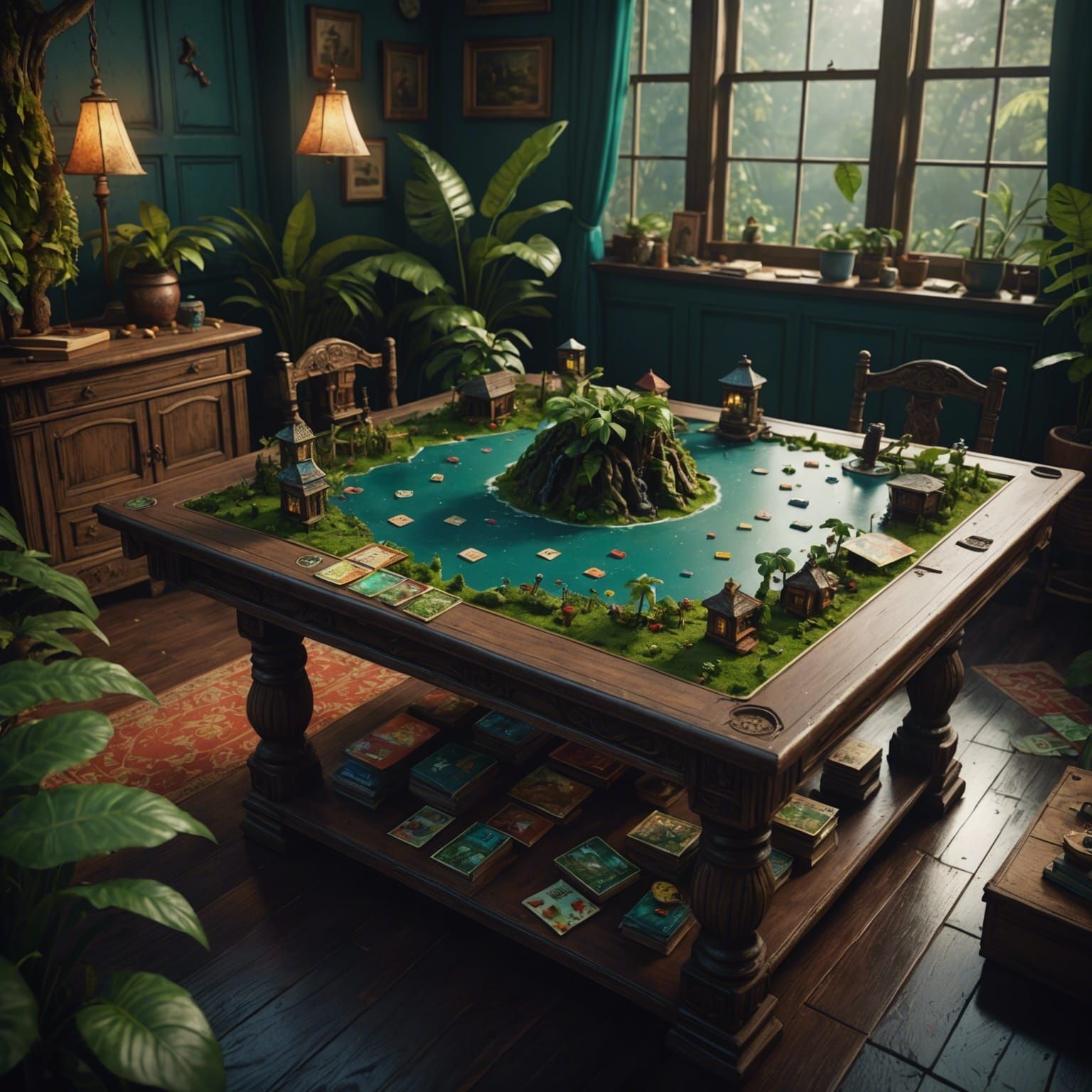 Rainforest Transforms House in Detailed Matte Painting