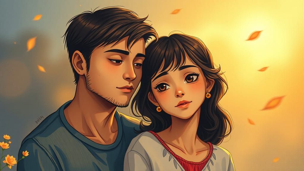 Cozy Realism Portrait of Hope and Resilience