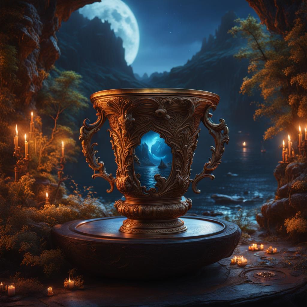 Ocean in a Glass: Detailed Matte Painting