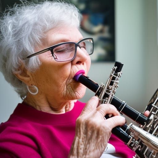 grandma rocks the clarinet