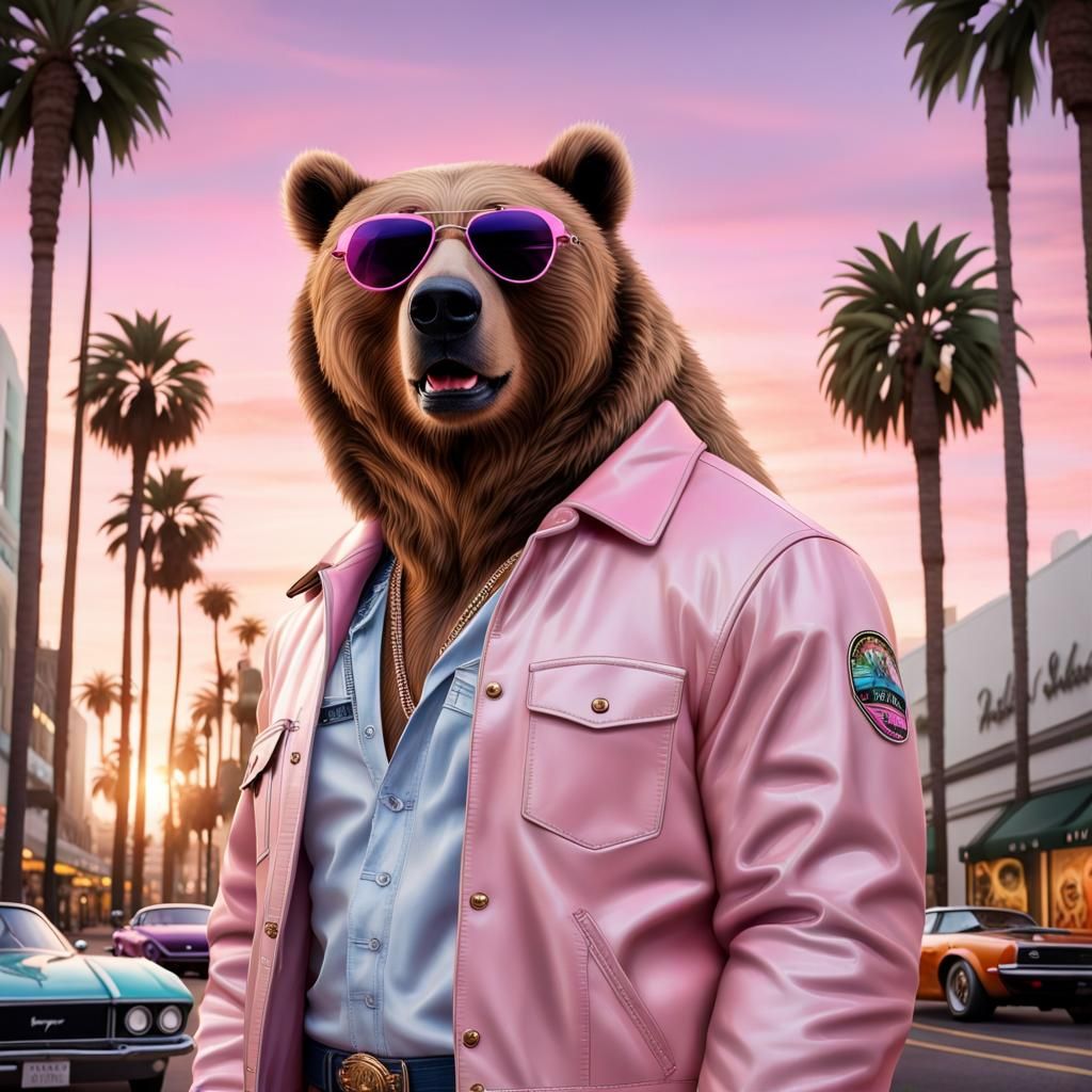 Kodiak Bear Beverly Hills Cop on Rodeo Drive