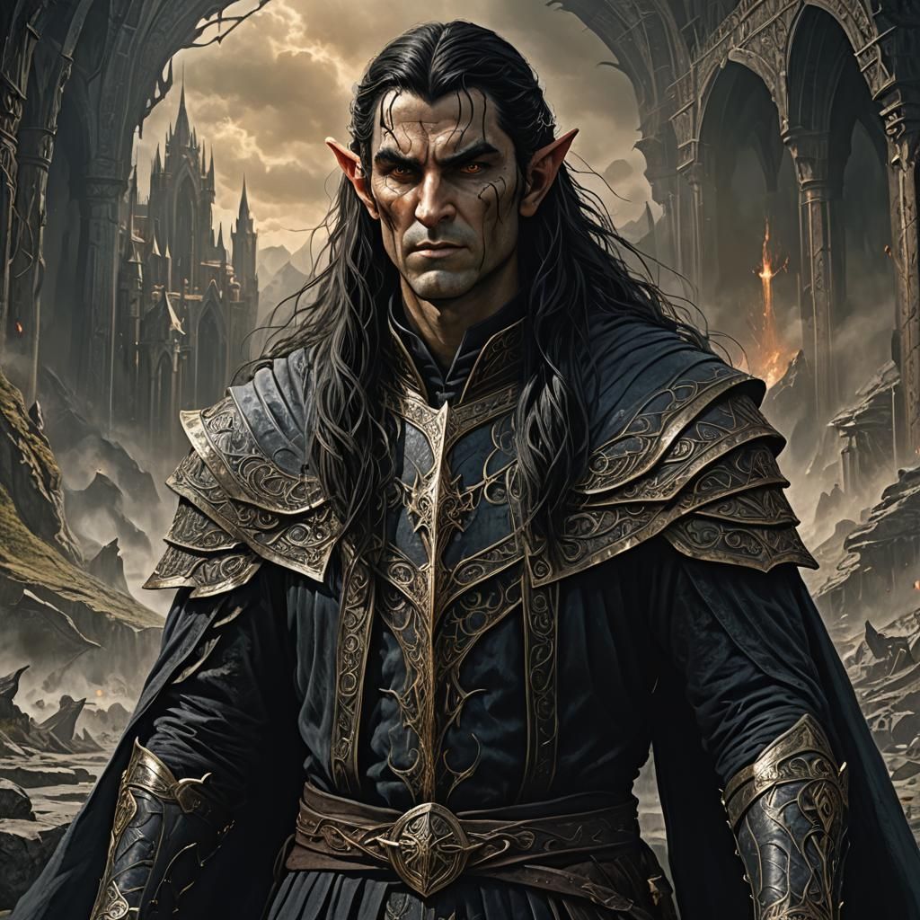 Caranthir, the Dark One: Detailed Matte Painting