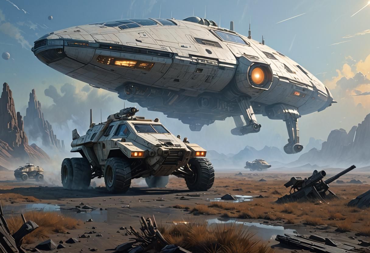 Ralph McQuarrie-inspired concept art