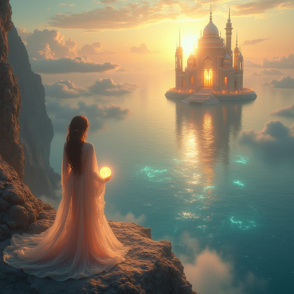 Celestial Palace in Golden Sunrise Glory