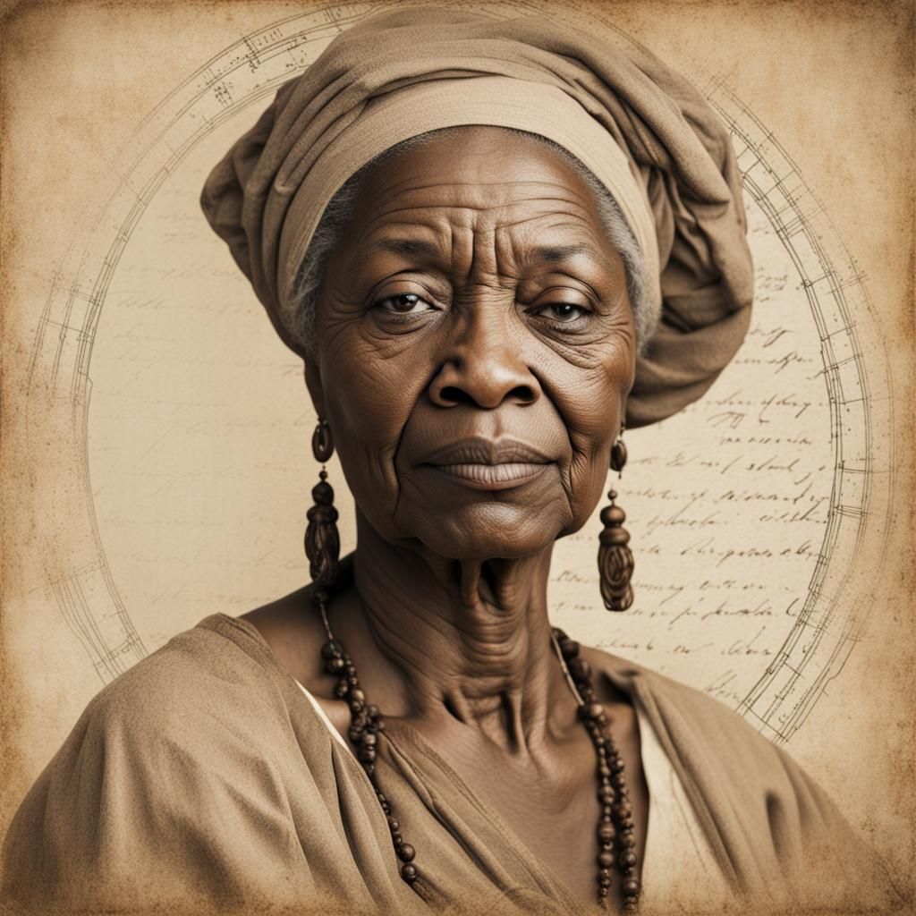 African American Woman in Renaissance Style