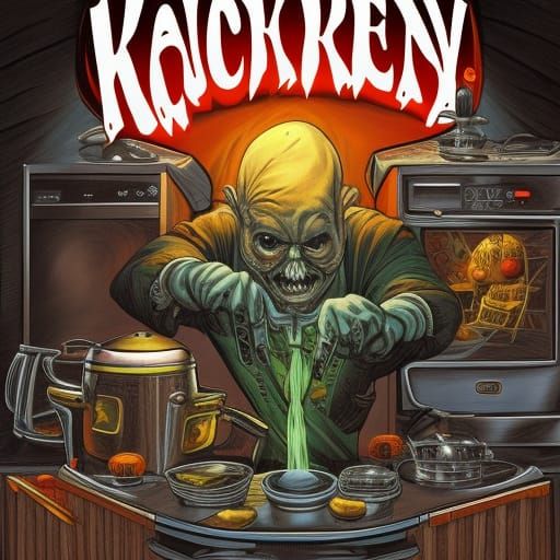 Scary Kitchen Appliances in Comic Book Art