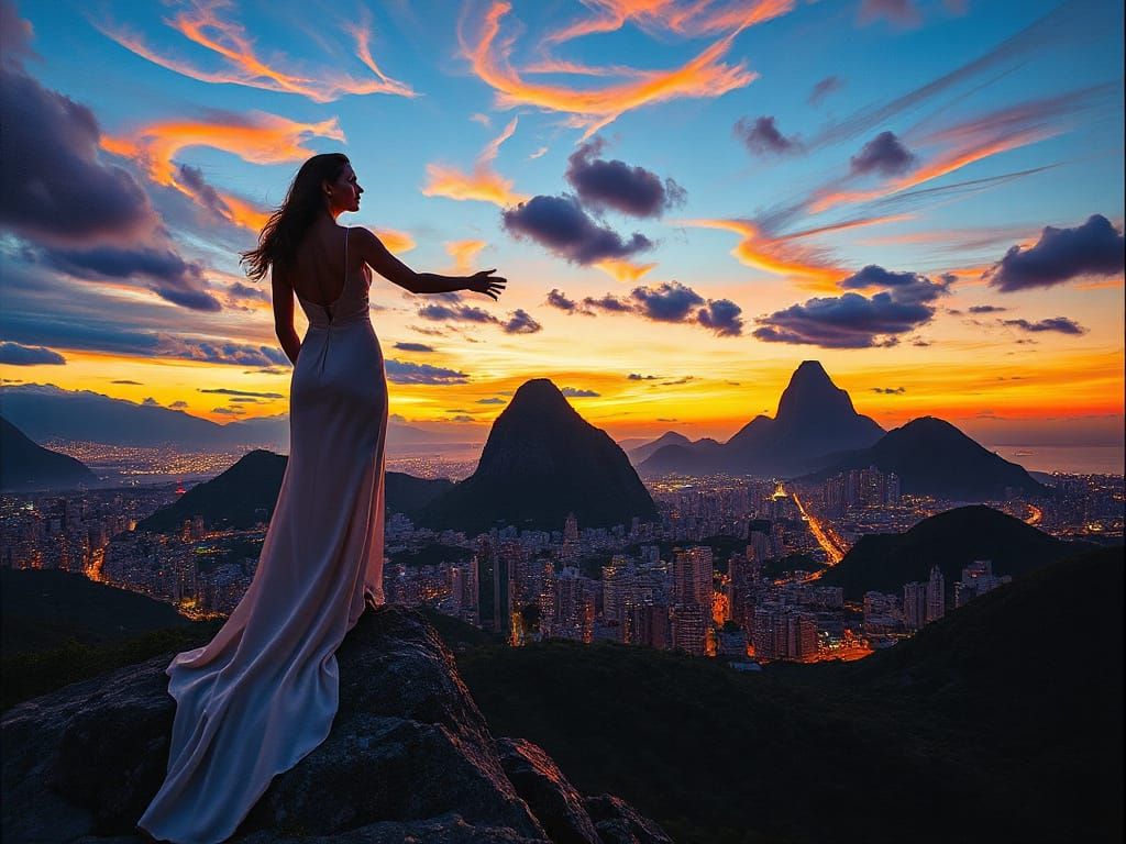 Corcovado by Antônio Carlos Jobim, Alex Katz, Salvator Dali, Miro, Bernard Buffet, heavy oilpaint