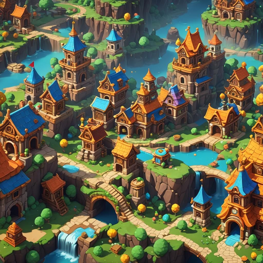 Cookie Run Kingdom Splash Screen: Detailed Matte Painting