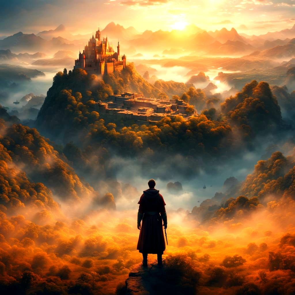 Epic Cinematic Painting of a Mysterious Scene