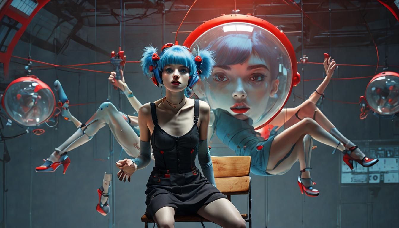 Technical Drawing: Manic Pixie Dancer in Multiple Views