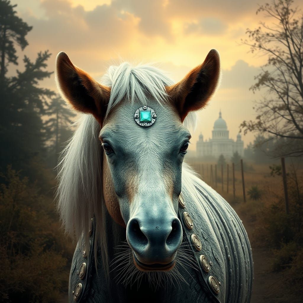 Cybernetic Tiger in Futuristic Biomechanical Art