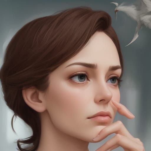 AI Art: Pensive Thoughts Captured
