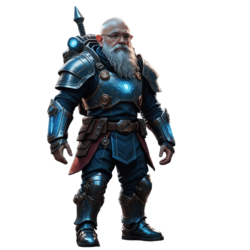 Sci-Fi Gnome Warrior Concept Art in 8K