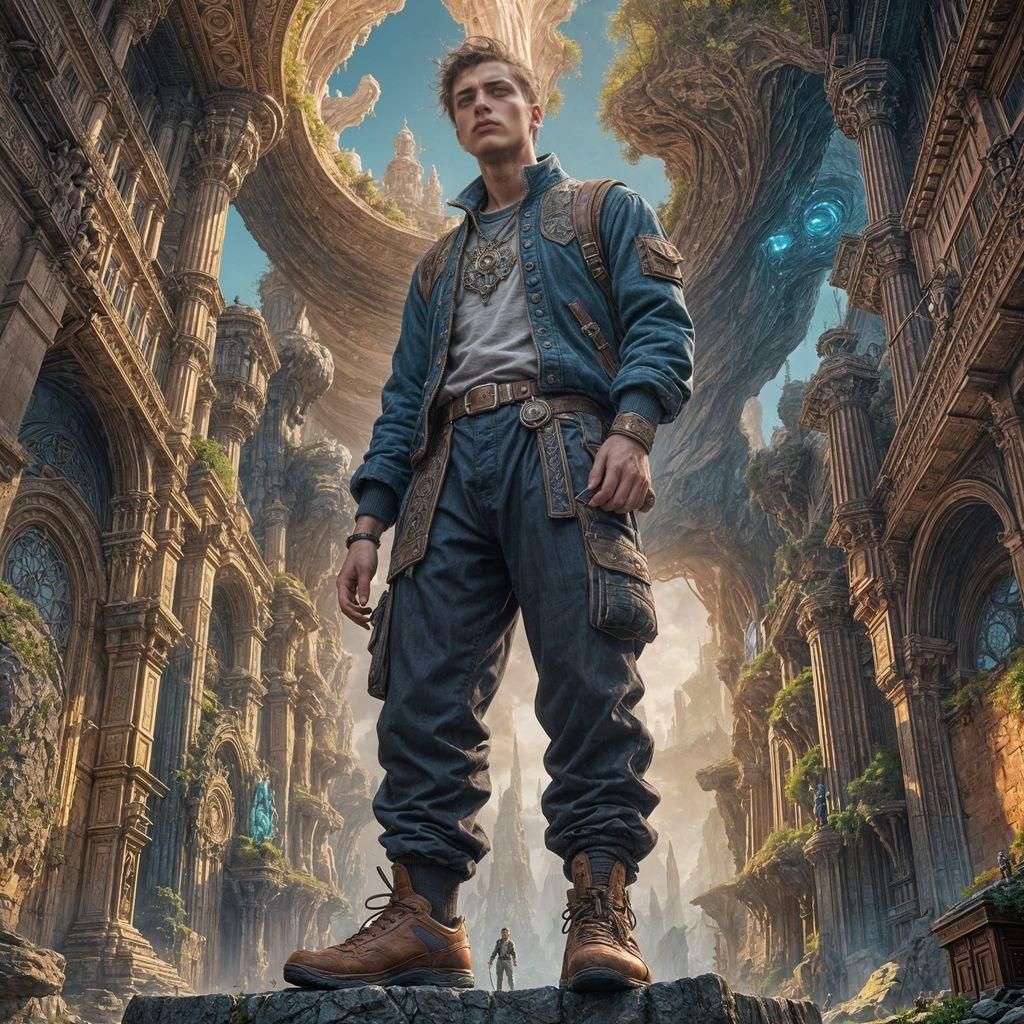 Man in Socks: Detailed Fantasy Concept Art