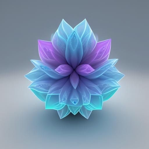 Fractal Ice Flower in 3D