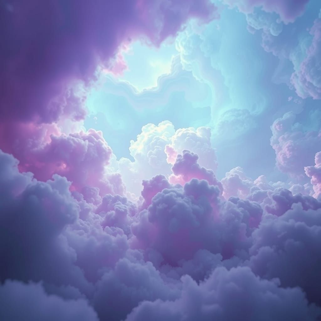Dreamlike Phenomenon in Purple and Blue