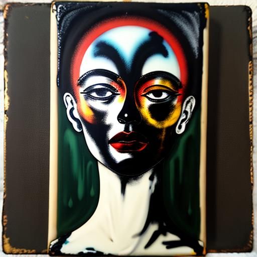 Textured Abstract Encaustic Painting