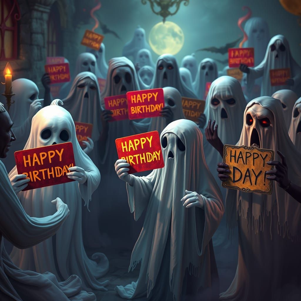 Spectral Birthday Party with Ghosts