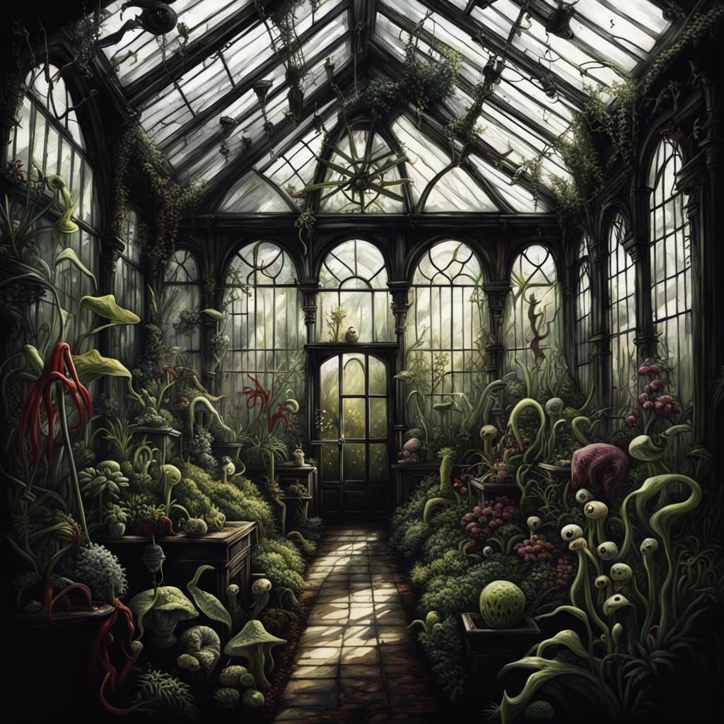 Gothic Poison Garden Greenhouse