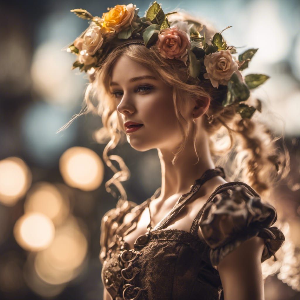 Steampunk Figurine of a Dancing Girl