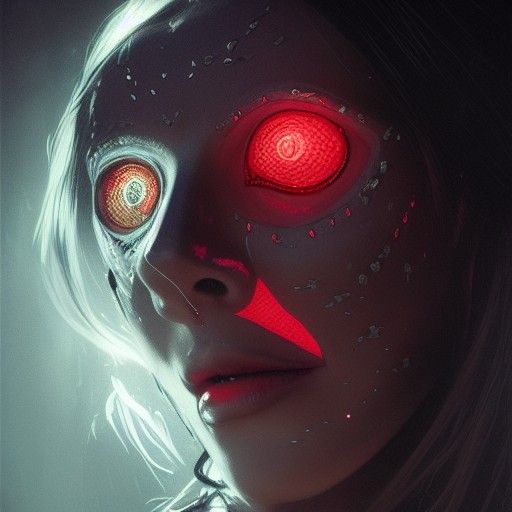 Vampire Masquerade Mask Concept Art in Baroque Style