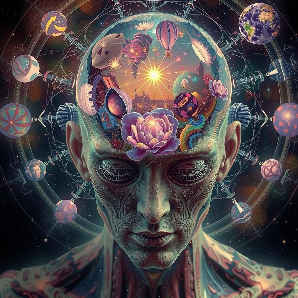 Antromorphic Zen Garden Stereogram Art