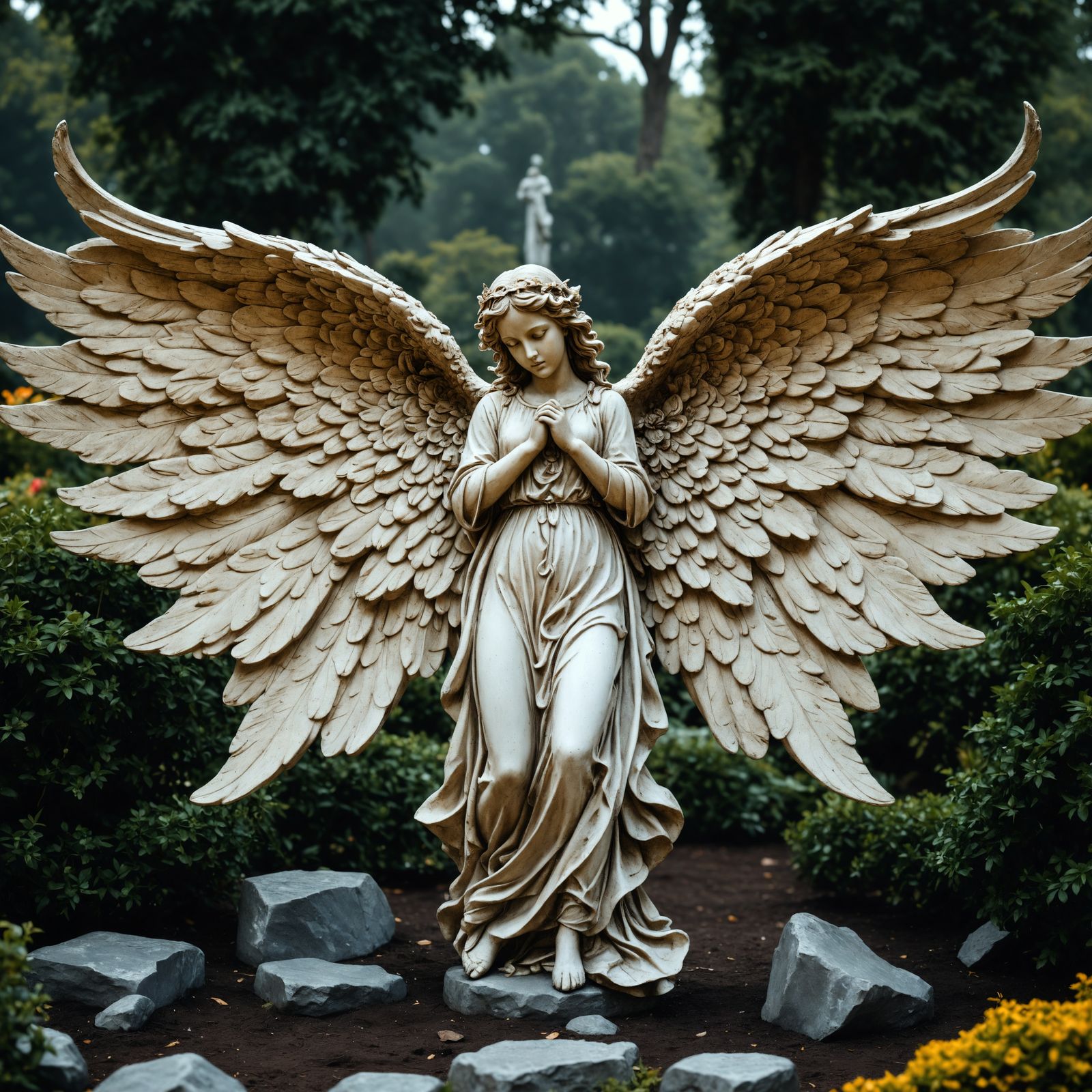 Angel Inspired Abstract Garden Sculpture