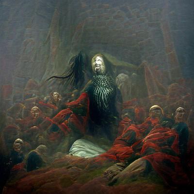 Horror Scene: Martyr Defiled at Salem's Throne
