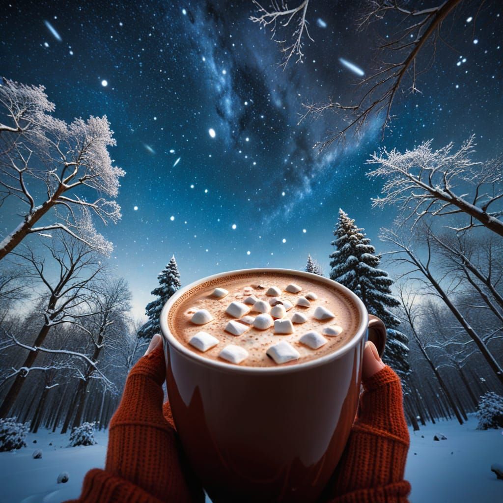 Gazing Up at a Winter Wonderland Sky