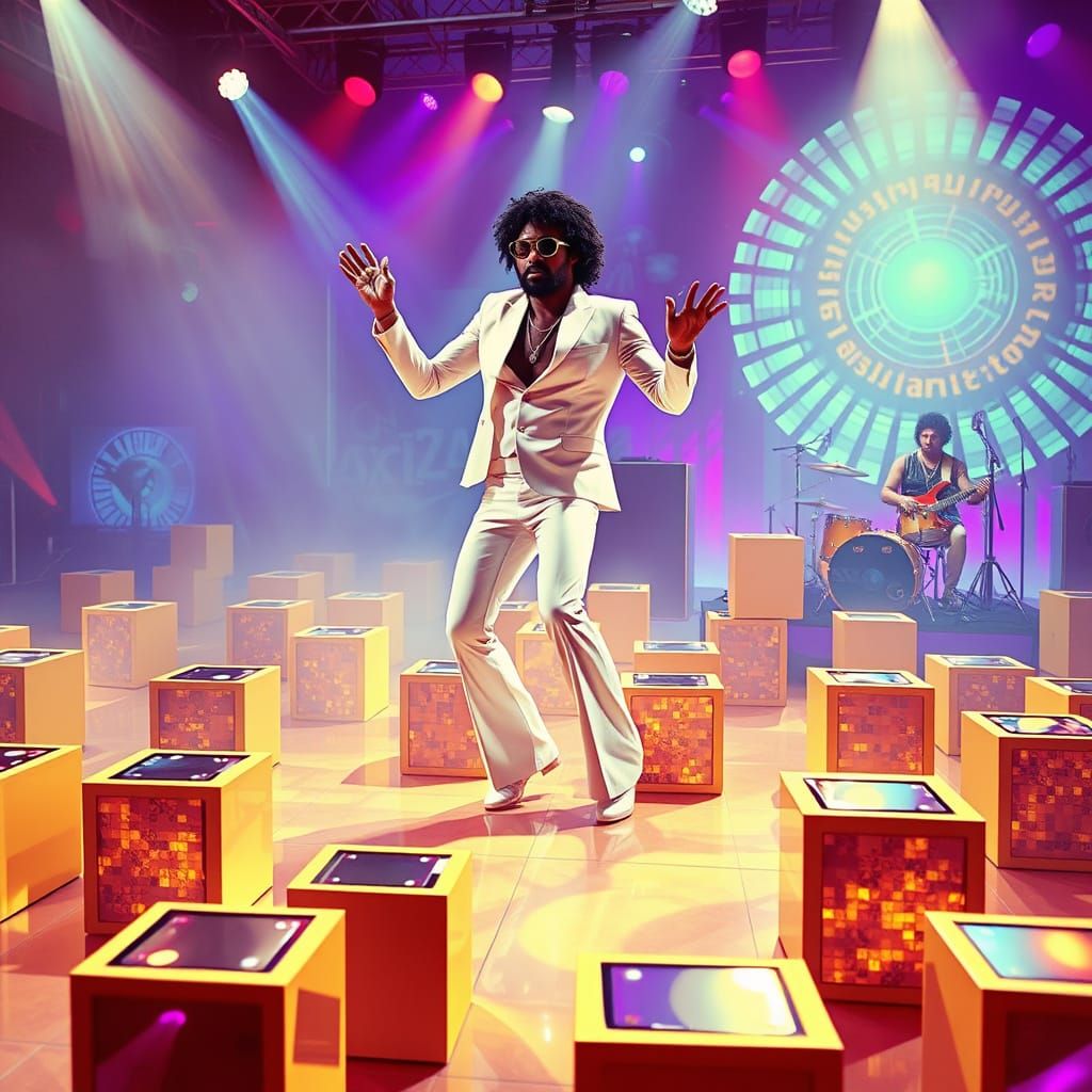 Jamiroquai Frontman Shines in Retro-Futuristic Disco Scene