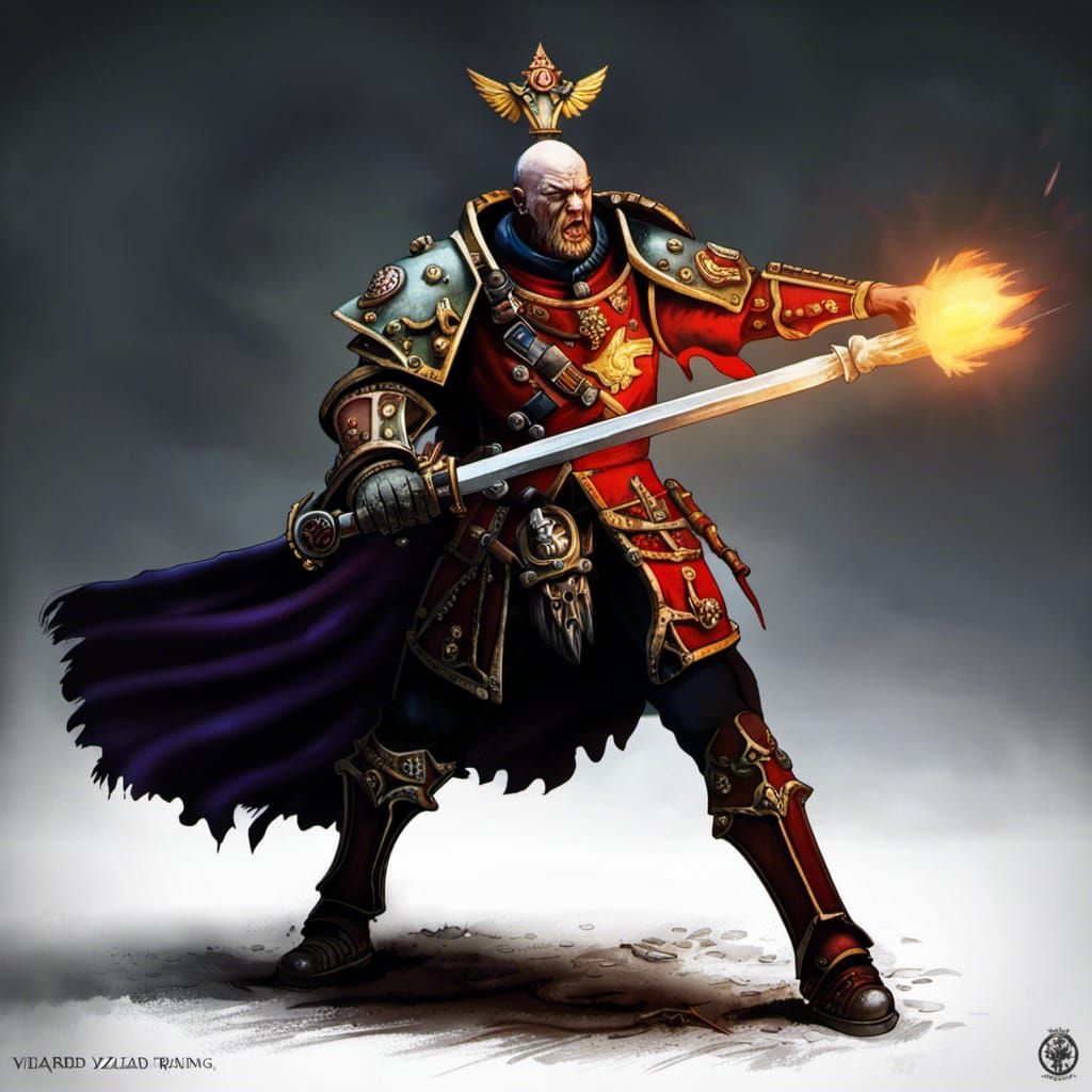 Warhammer Wizard Deep in Prayer