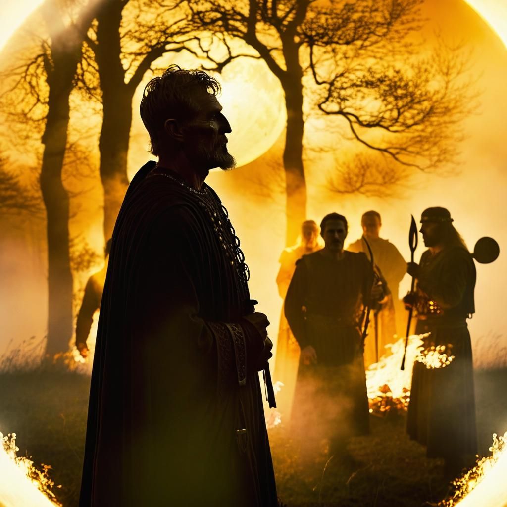 Mystical Celtic Festival Under a Full Moon