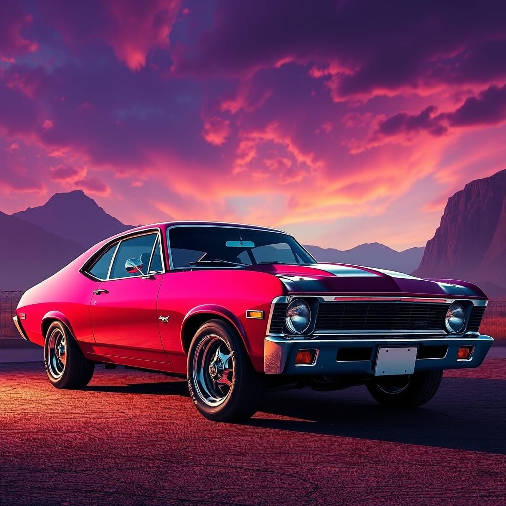 Oh Wow looks Amazing🤩Chevrolet Nova Coupe 1970❤ Candy Brandy Wine❤