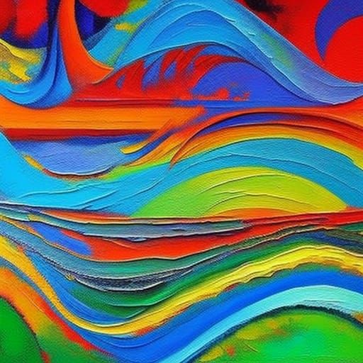 Fractal Logic in Expressionist Impasto Style