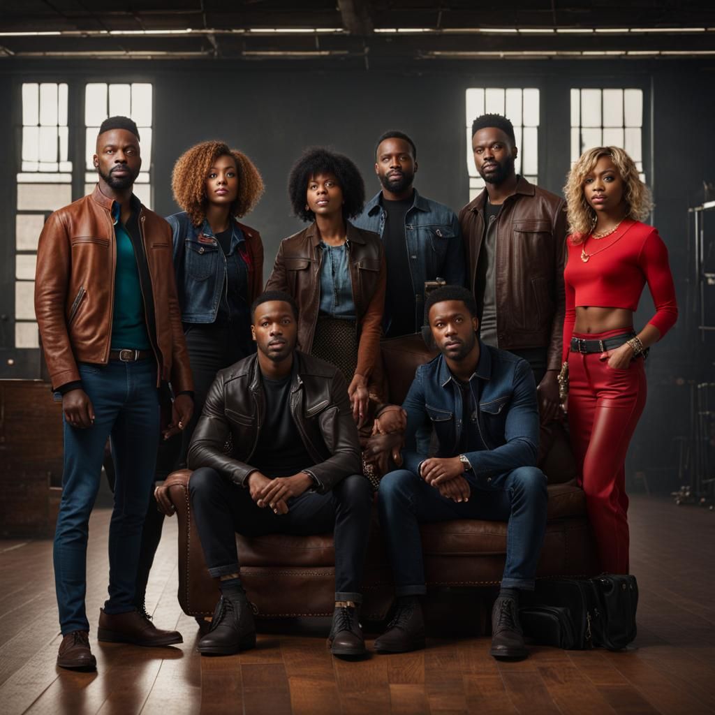 Hyperrealistic Group Photoshoot in 4K