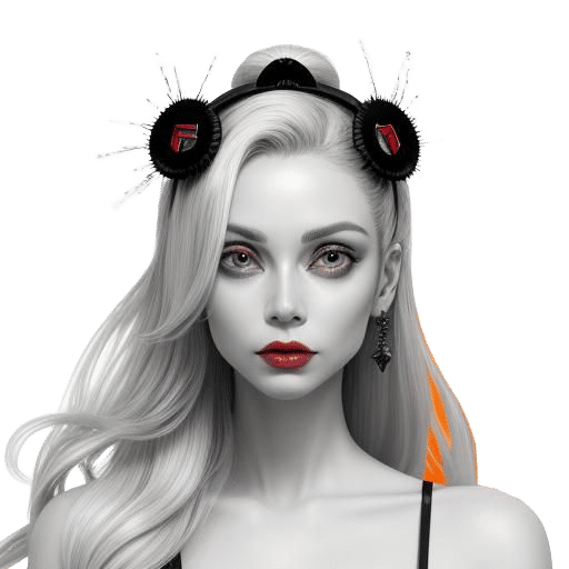 Surreal Glamour: A Vibrant Psychedelic Masterpiece