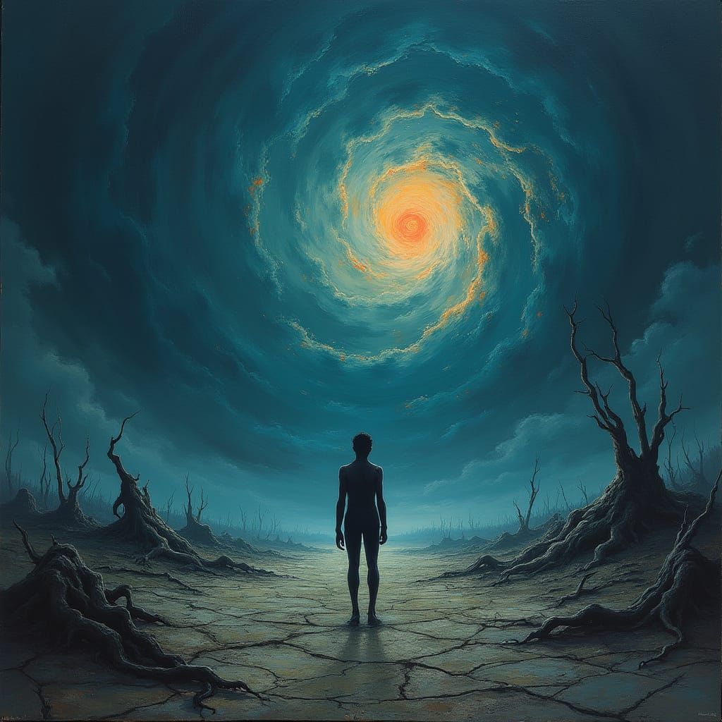 Crushed Existence in a Desolate Wasteland