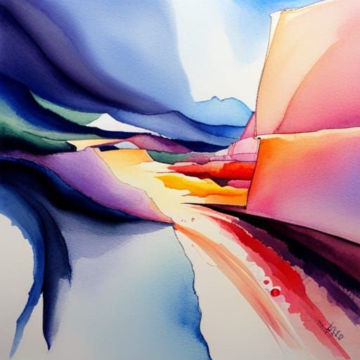 Lyrical Abstraction in Watercolor