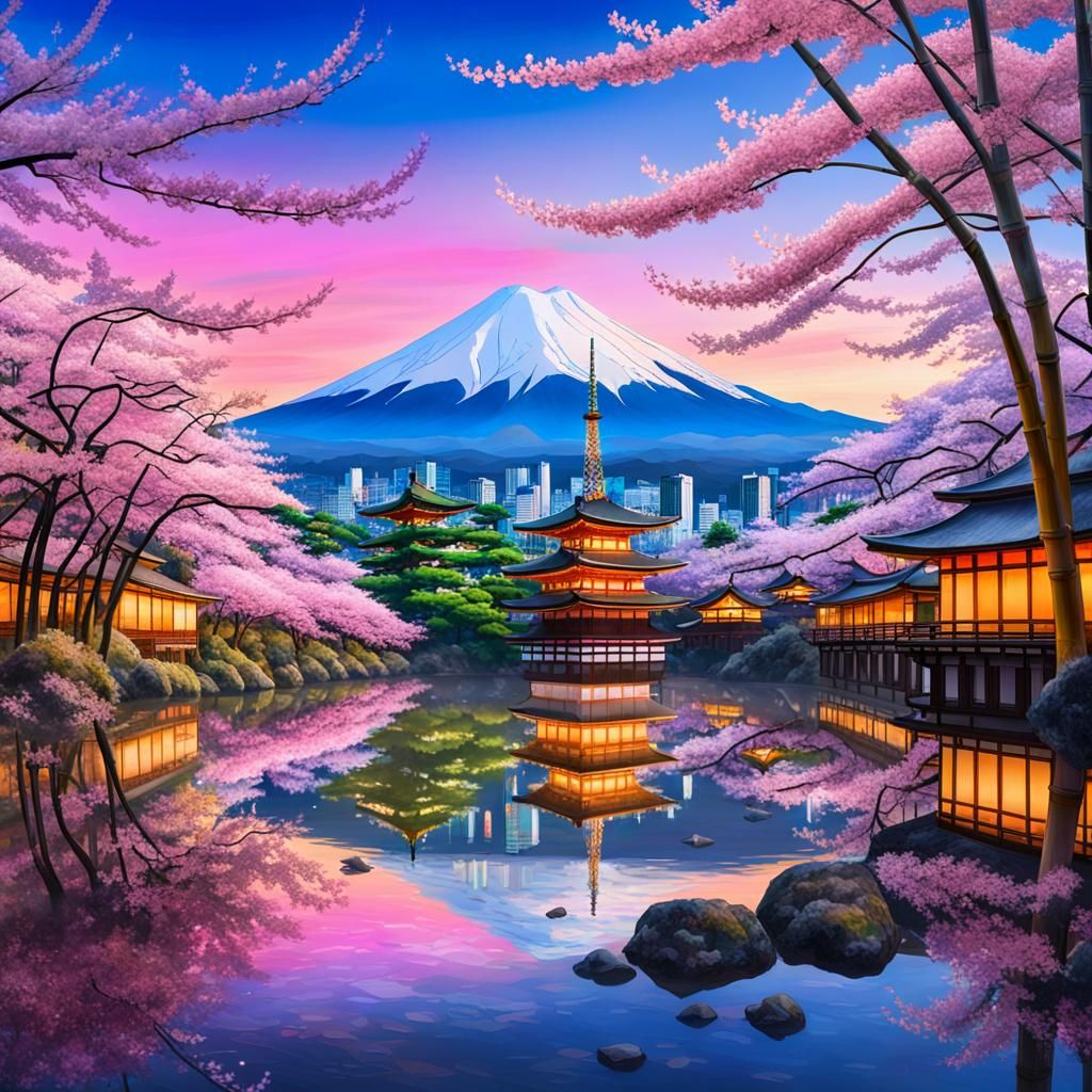 Japanese Landmarks in Harmonious Traditional and Modern Aest...