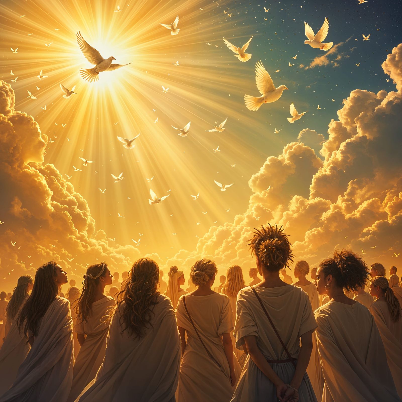 Women's Solidarity: Strength Under Radiant Sky