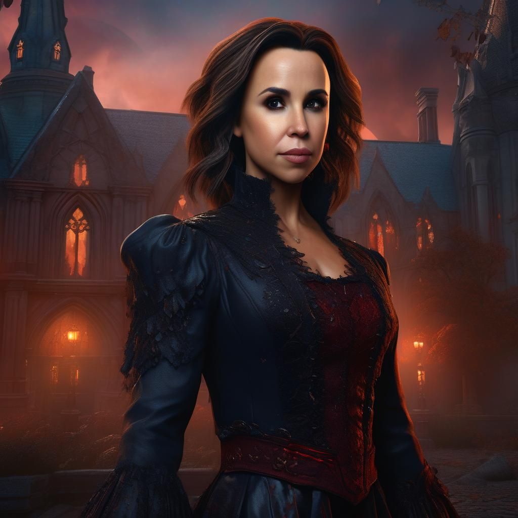 Female Vampire Detailed Matte Painting in 8K