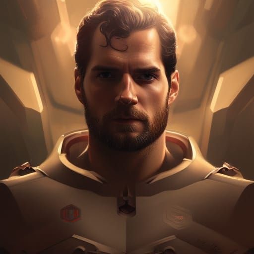 Henry Cavill as Vulcan: Hyperdetailed Portrait