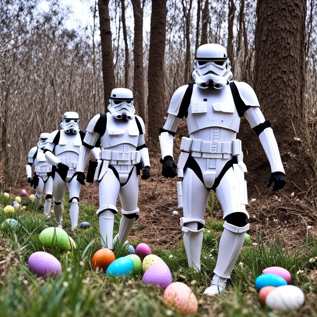 Stormtroopers Easter Egg Hunt