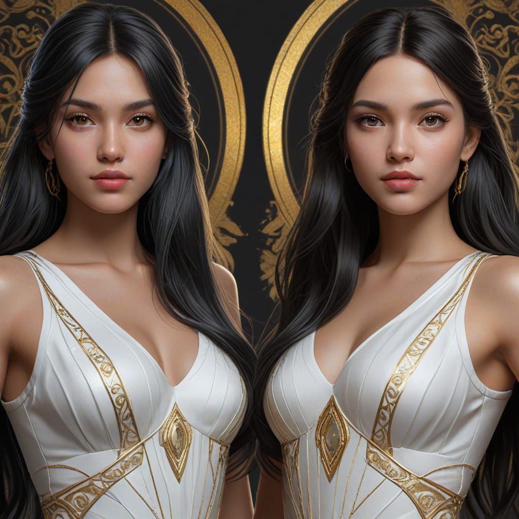 Sisters in Ethereal Beauty