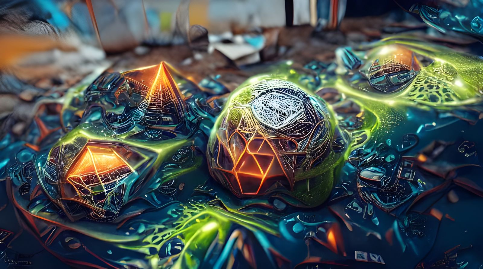 Ancient Holographic icosahedron