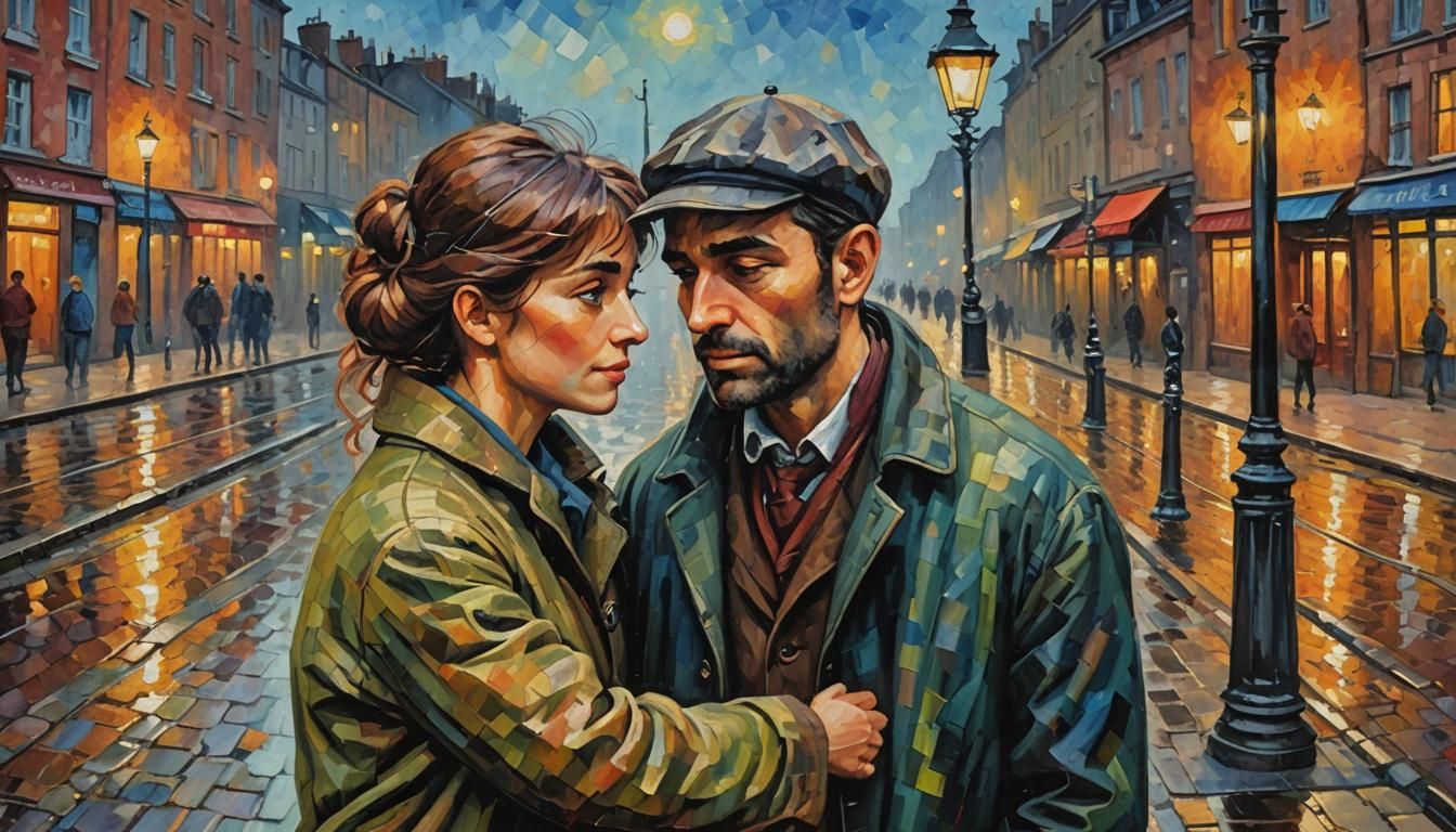 ''HUMAN EMOTIONS II'' Comfort & Reassurance Couple.