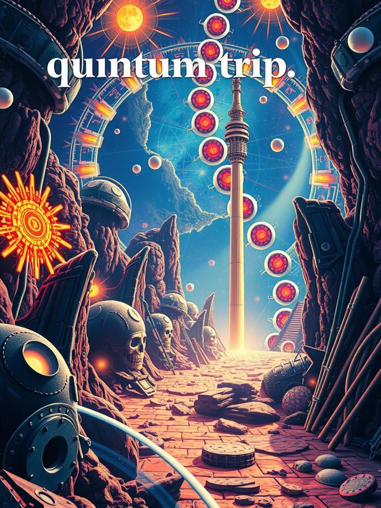 Psytrance Album Cover with Sci-Fi Elements