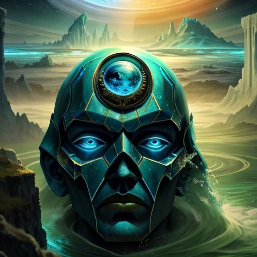 Epic Celestial Scene in Digital Matte Painting